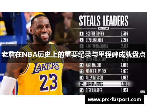 老詹在NBA历史上的重要纪录与里程碑成就盘点